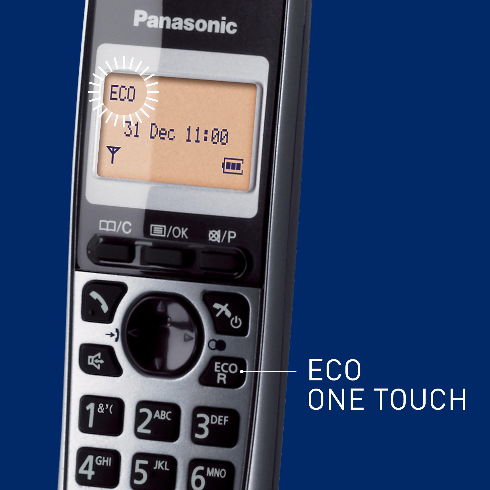 Panasonic KX-TG6851JTS Telefono Cordless Digitale