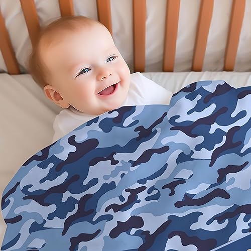 Vista 4 de Hyturtle Mantas de bebé personalizadas con nombre – Manta de camuflaje personalizada con nombre – Manta de forro polar verde camuflaje para niños