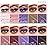 LUXAZA 10PCS Eyeshadow Stick Set,Pro Longwear Purple Cream Eye Shadow Brightener Pencil Crayon Makeup Sticks-Grape Glam