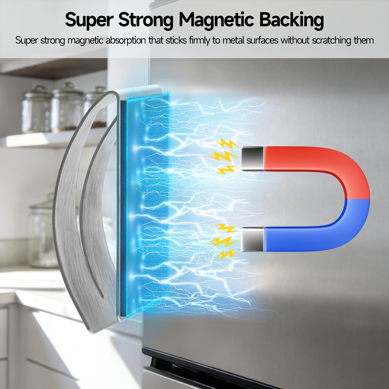 Magnetic Refrigerator Towel Holders - 2 Pack -3 Magnetic Refrigerator Towel Holders - 2 Pack -3