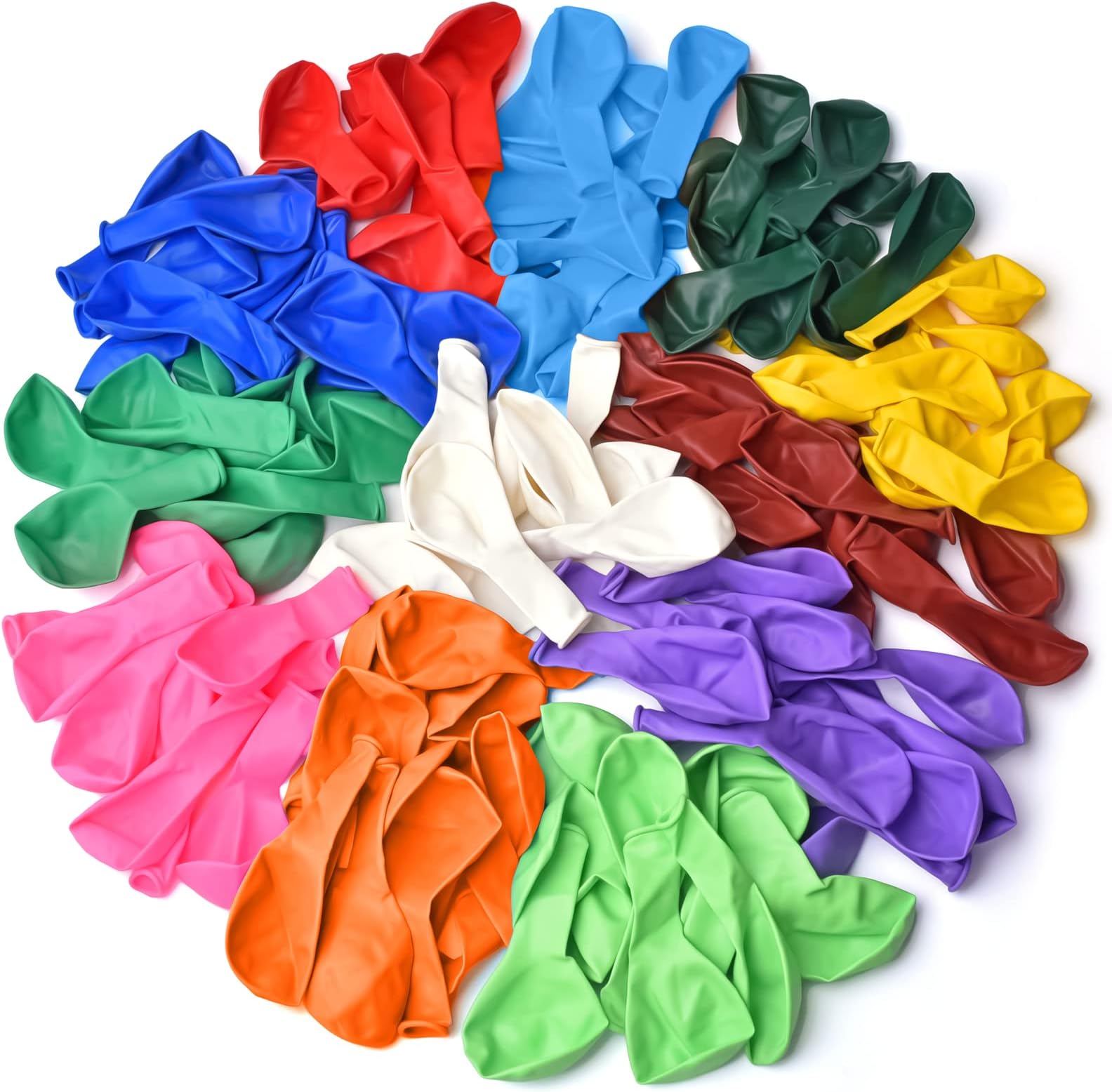 Thickened balloons, 120 PCS Balloons Assorted Colors, Latex Balloons for Kid's Birthday Party, Exquisite Rainbow Balloon, 12 Inches 13 Kinds of Rianbow Colorful Party Balloons Decorations.