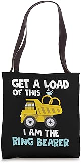 Wedding Shirts Ring Bearer Funny Truck Shirts Boys Men Gifts Tote Bag