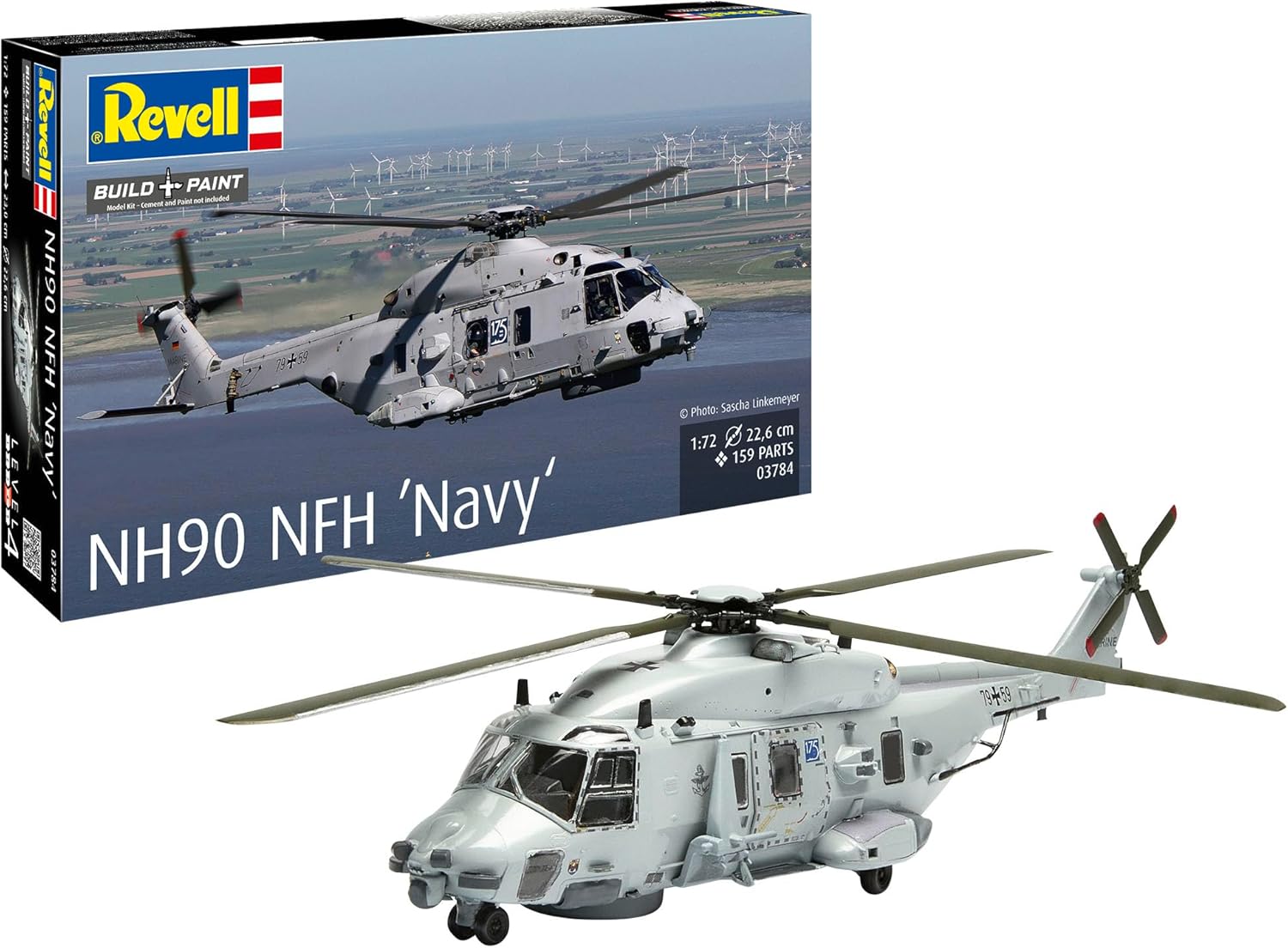 Revell 03784 NH90 NFH Navy 1:72 Scale - Unbuilt/Unpainted Plastic Model Kit