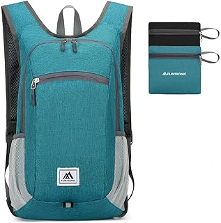 16L Mochila Plegable Ultraligera, Mochila de Viaje, Mochilas de Senderismo, Mochilas de Marcha Pequeña, Impermeable, para Hombre Mujer, para Senderismo Caminar Acampar, Verde