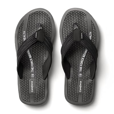 Careforce Ortho Slippers for Men Daily Use, Soft EVA Cushioned Flip Flops & Sliders with Arch Suppor