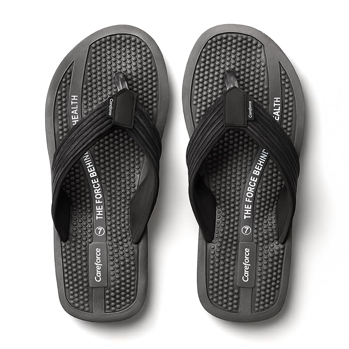 Careforce Ortho Slippers for Men Daily Use, Soft EVA Cushioned Flip Flops & Sliders with Arch Support, Anti-Slip, Lightweight & Stylish Chappal for Daily Wear