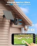 SEHMUA 4G LTE Camera Surveillance Solaire avec Carte Sim, 2K Exterieure - 5