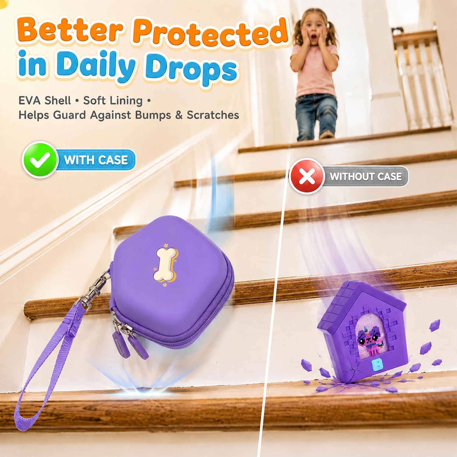 EVA Case for Bitzee Doghouse Digital Pet-Purple image 5