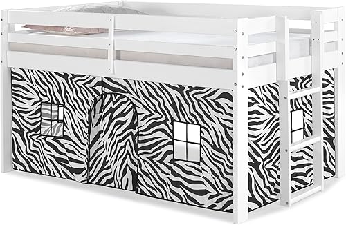 Miniatura 20 de Alaterre Furniture Jasper - Cama tipo loft tamaño individual, marco gris paloma y fondo rosa/blanco Gris (Dove Gray),Espresso,Blanco