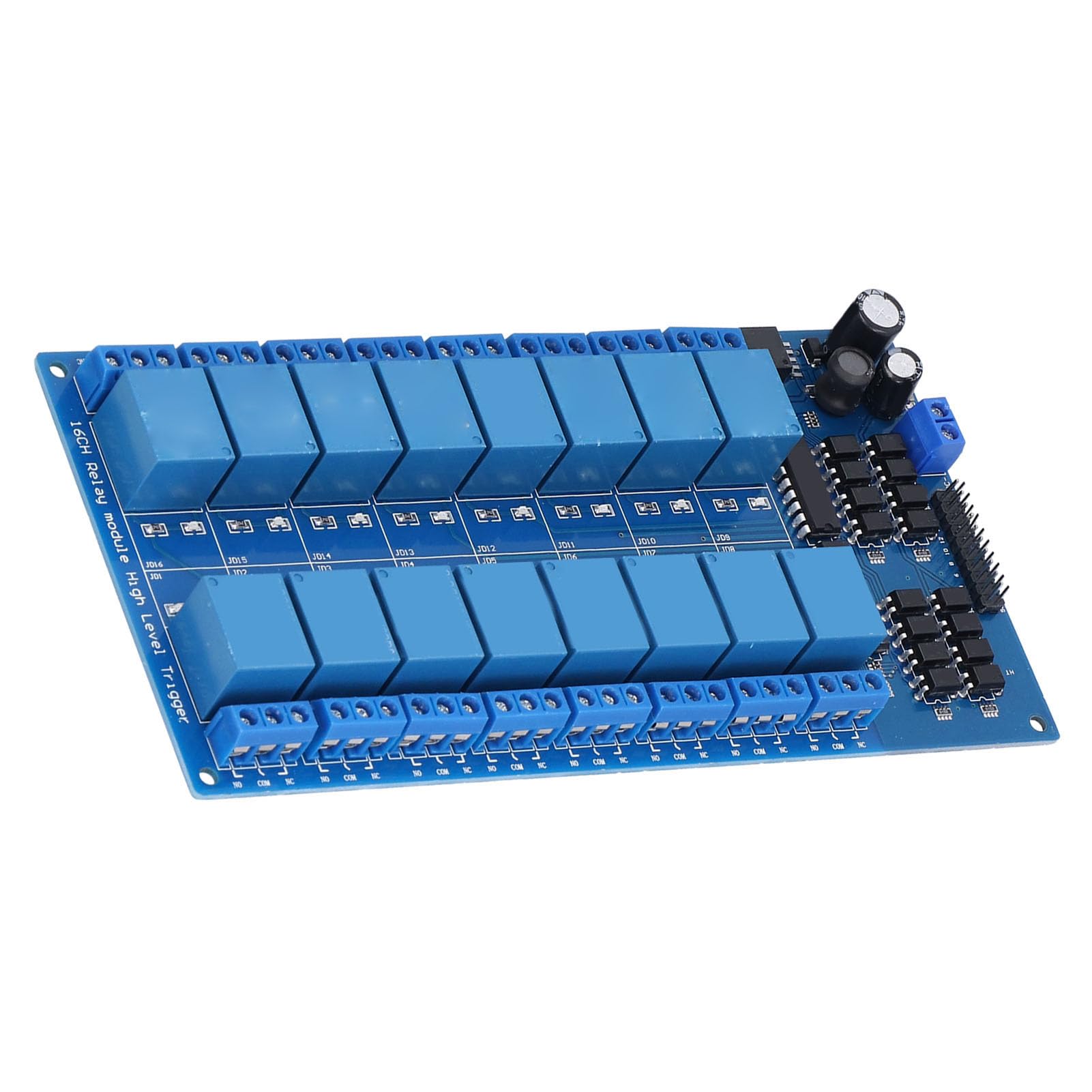 Relay Module 16 Channel with Optocoupler Power Supply High Level Trigger (5V)
