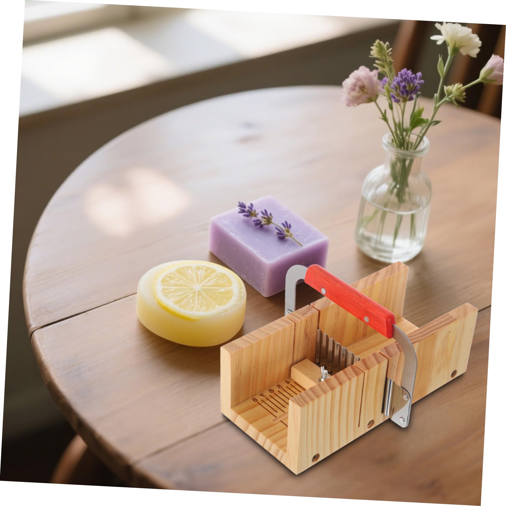 SHINEOFI Porta Sapone in Legno Pialla Smussatrice Per Saponi Affettatrice Per Sapone in Inossidabile e Stampi Per Produzione Di Per Casa e Piccoli Laboratori