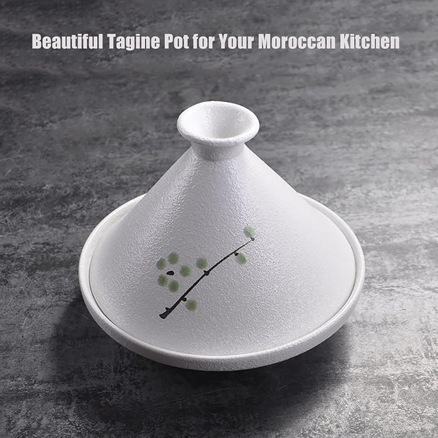 Japanese Cuisine Tangine Ceramic Tagine Pot Hotels Restaurants Hand-Painted Tajine with Lid Stew for Dishwasher Oven