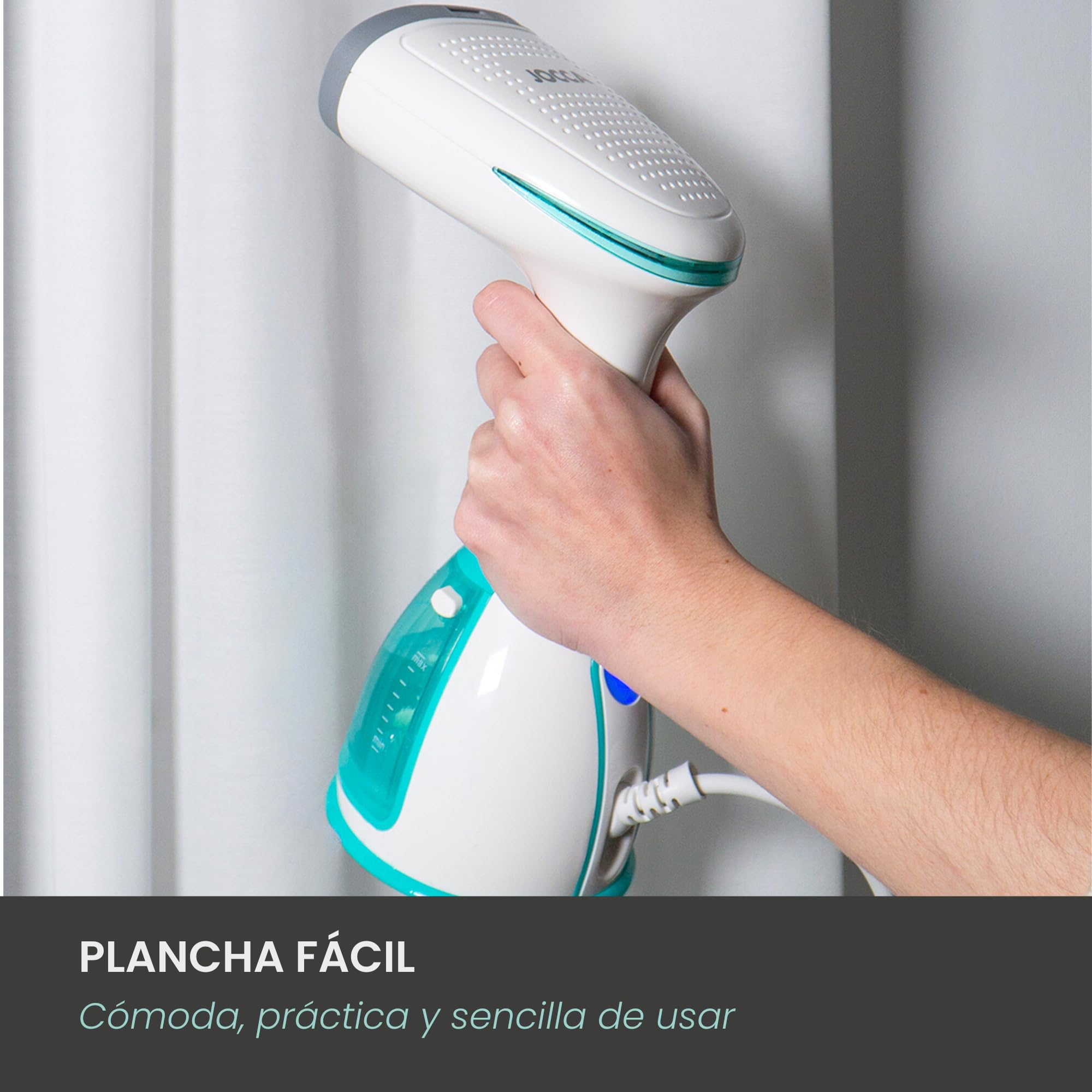 Jocca - Defroisseur Vapeur Vertical Portable| Fer à Repasser| Fer à Repasser Vertical à Vapeur| 1500W|Système Anti-Goutte| Fer de Voyage| Brosse à Vapeur Verticale| Vaporisateur | Vert
