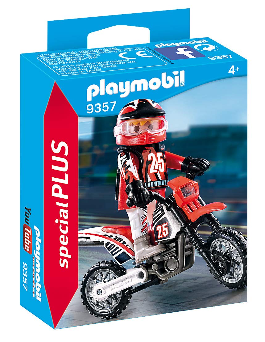 特殊トレーラー 「playmobil プレイモービル」 3935 Amazon.com: PLAYMOBIL Special Plus 9357 Motocross Driver