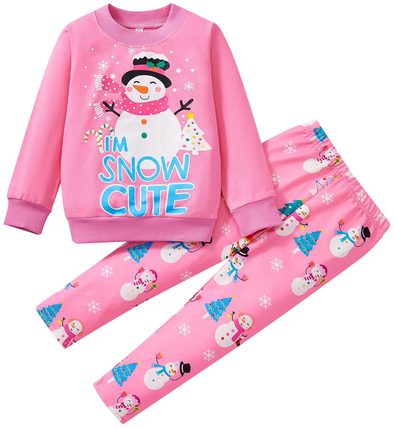 Little Girls 2 Piece Outfits Ruffle Sleeve Unicorn Sweatshirts Top and Leggings Set School Outfits Kids Clothing Set