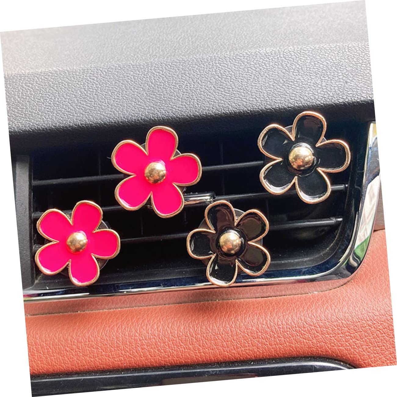SOLUSTRE 18pezzi Clip Decorative Per Ventilazione Auto Decorazione Fiore Per Profumatori e Aria Accessorio Per Auto e Ambienti Interni