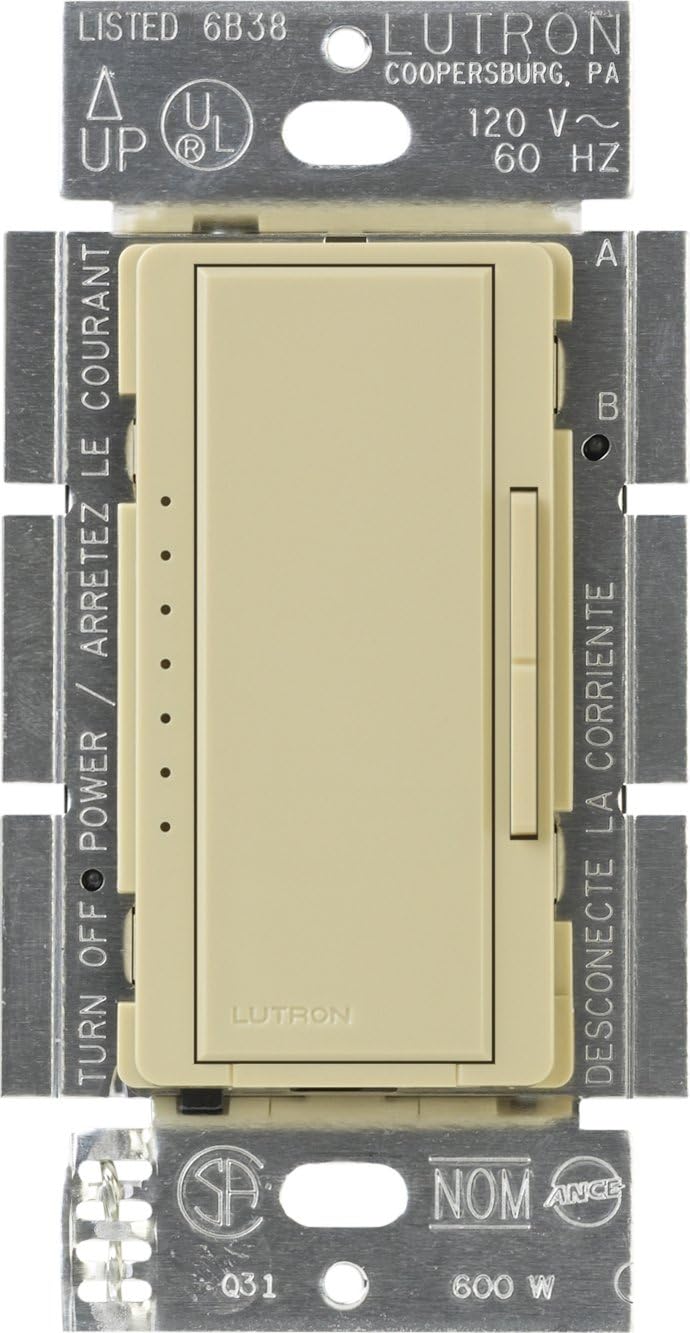 Lutron Maestro Electronic Low Voltage Digital Fade Dimmer Switch, Multi-Location, 600-Watt, MAELV-600-GR, Gray