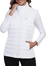 YIRUIYA Women's Down Vest, Warm, Lightweight, Windproof, Cold Protection, Tennis Vest, Large Size, Outdoors, Fishing, Climbing, Travel, Hiking, Everyday Commuting