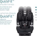 Maxi-Cosi Pria Siège auto tout-en-un, 3in1, Convertible de l'enfant à la petite fille, face arrière et vers l'avant, mode booster, housse de siège lavable, noir authentique