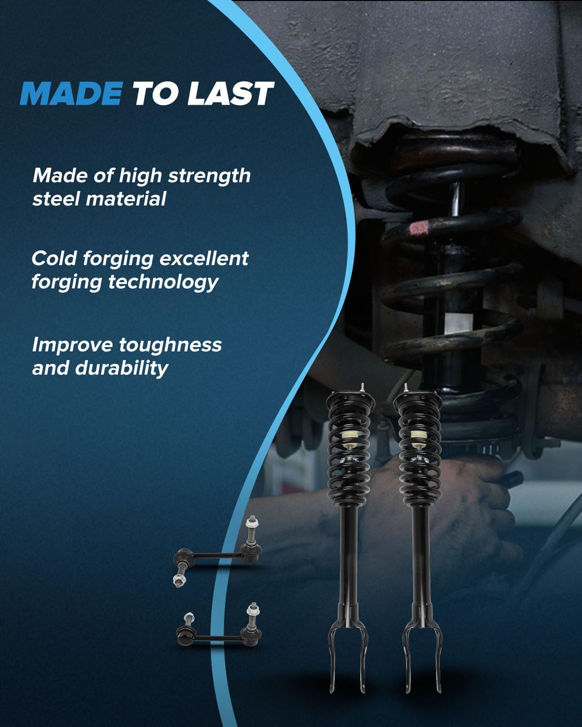 Front Struts Shock Suspension kit 2011-2015 for Dodge Durango shocks and struts 2011-2015 for Jeep Grand Cherokee Shock Absorber kit