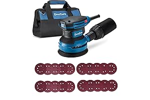 Power Sander DongCheng Random Orbital Sander 5Inch 6Speeds Electric Palm Sander with...