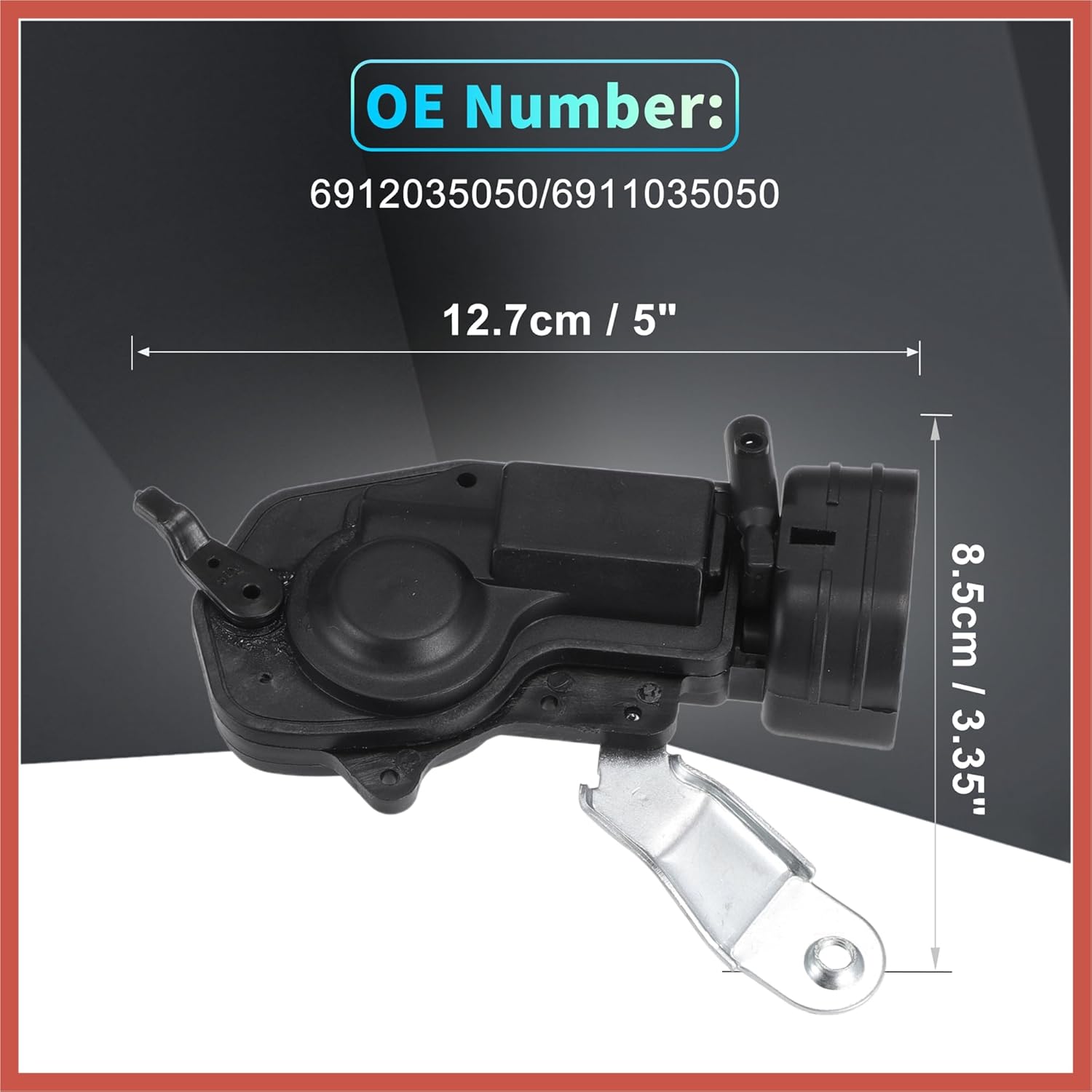 ACROPIX Replacement Front Rear Left Right Side Power Door Lock Actuator Motor for Toyota 4Runner 98-02 Door Latch Actuator Assembly Replace No.6914035060/6912035050 Black 2 Pair Car Parts