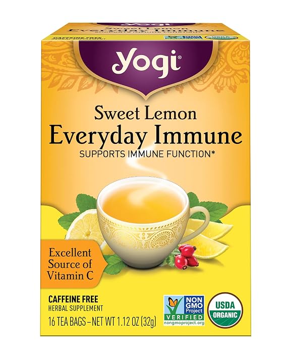 Yogi Tea, Tea Everyday Immune Sweet Lemon Organic, 16 Count