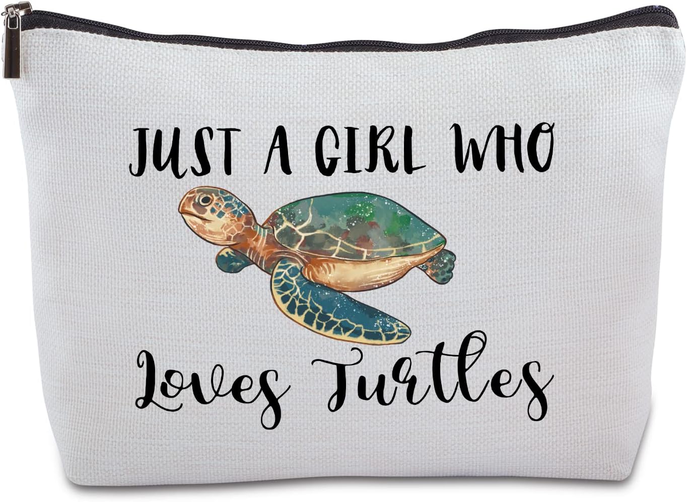 Sea Turtle Gifts for Women Just a Who Loves Turtles Zipper