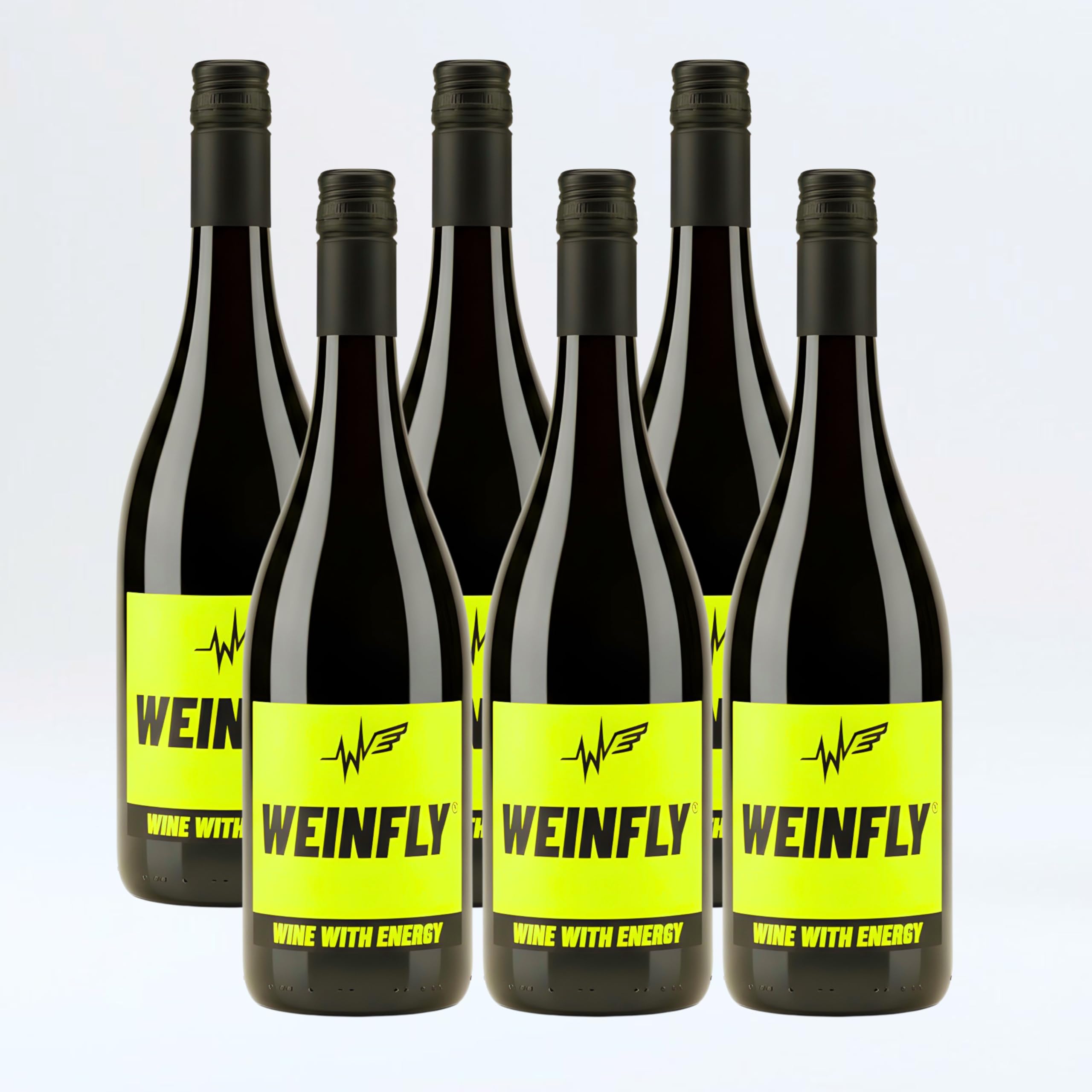 WEINFLY – der asozial leckere Energy-Wein | süffig, wild & perfekt zum Feiern | macht jede Party legendär | 6 x 750ml Flasche