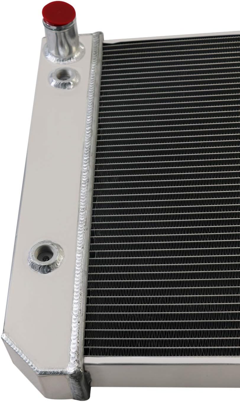 CU13296 Aluminum Radiator for 2003-2009 Chevy C4500 Kodiak/C5500 Kodiak Radiador for GMC C4500 Topkick/C5500 Topkick 3 Row Radiators 2003 2004 2005 2006 2007 2008 2009 03 04 05 06 07 08 09