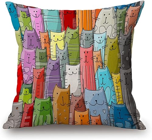 Miniatura 5 de Funda de cojín cuadrada de lino y algodón azul marino verde y azul marino para sofá de 18 x 18 pulgadas