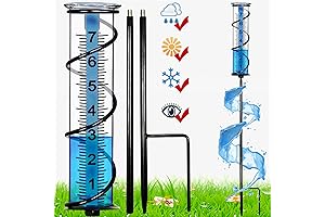 JMBay Detachable Spiral Rain Water Gauge