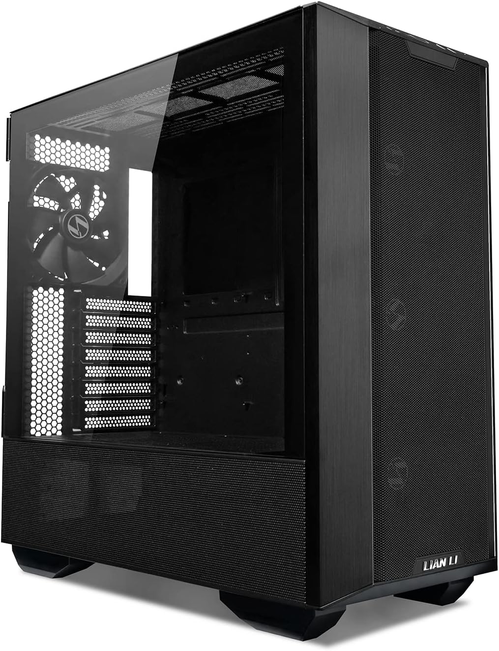 Lancool III Mid Tower PC Case - Black, Modular Design, High Airflow, 4 x 140mm PWM Fans, Tempered Glass, E-ATX Support