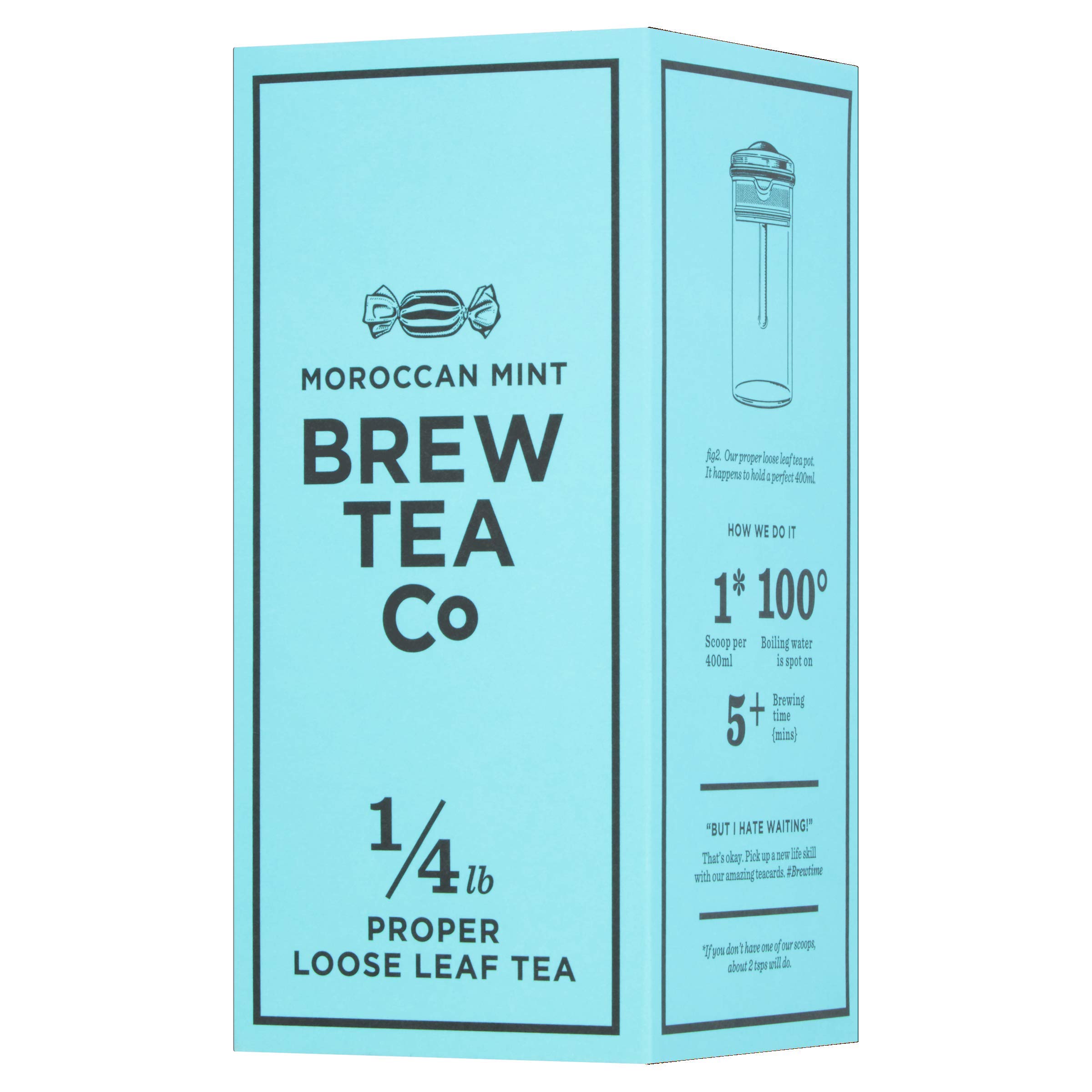 Brew Tea Co Moroccan Mint Loose Leaf Tea, 113 g (Pack of 6)