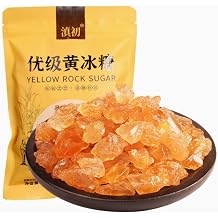 SntCrave Yellow Rock Sugar 508g | Cane Sugar Crystals, Lump Sugar | clear brown crystal chunks, lump rock candy, pure cane sugar, no additives, ideal for tea, desserts, cooking