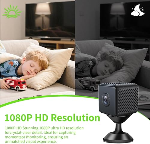 Miniatura 3 de Mini cámara inalámbrica de seguridad para el hogar, cámara para interiores y exteriores, cámara 1080P HD, pequeñas cámaras inteligentes con WiFi