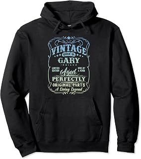 Vintage Born In Gary Indiana Original Birthday Pullover Hoodie