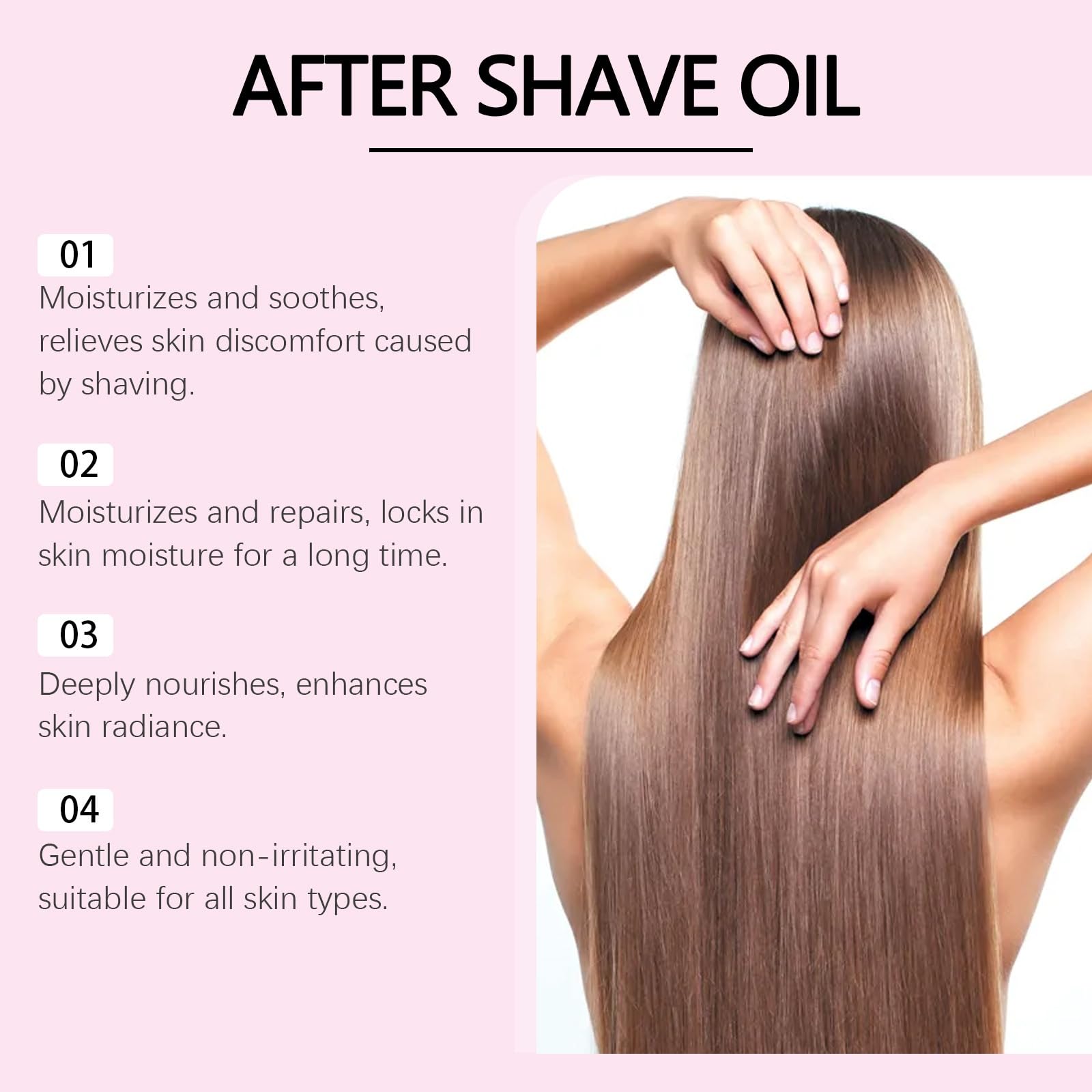Aceite Cuidado Después Afeitado Mujer Fresa, Calmante Hidratante Tras Depilación, Con Emolientes Para Piel Delicada, Para Piernas Brazos Zona Bikini, Reduce Enrojecimientos Irritaciones Cutáneas, 01 — view 4