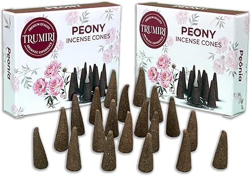 Conos de incienso de peonía  Total de 20 conos de incienso  Paquete doble de 10 conos de insencia  Conos de incienso perfumados  aromas de incienso
