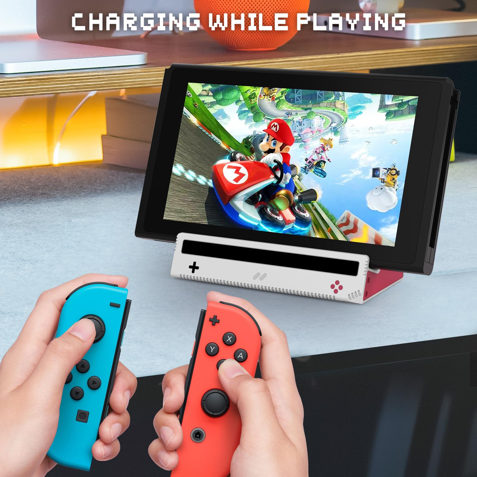 HEIYING Dock di Ricarica per Nintendo Switch/OLED/Lite, Stazione per Switch Dock con porta USB-C Standard per una Facile Ricarica della Console