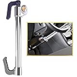 Tevlaphee Universal Steering Wheel Brake Lock Anti-Theft Retractable Double Hook Car Clutch Pedal Lock for Car Truck SUV Van Security with 3 Keys