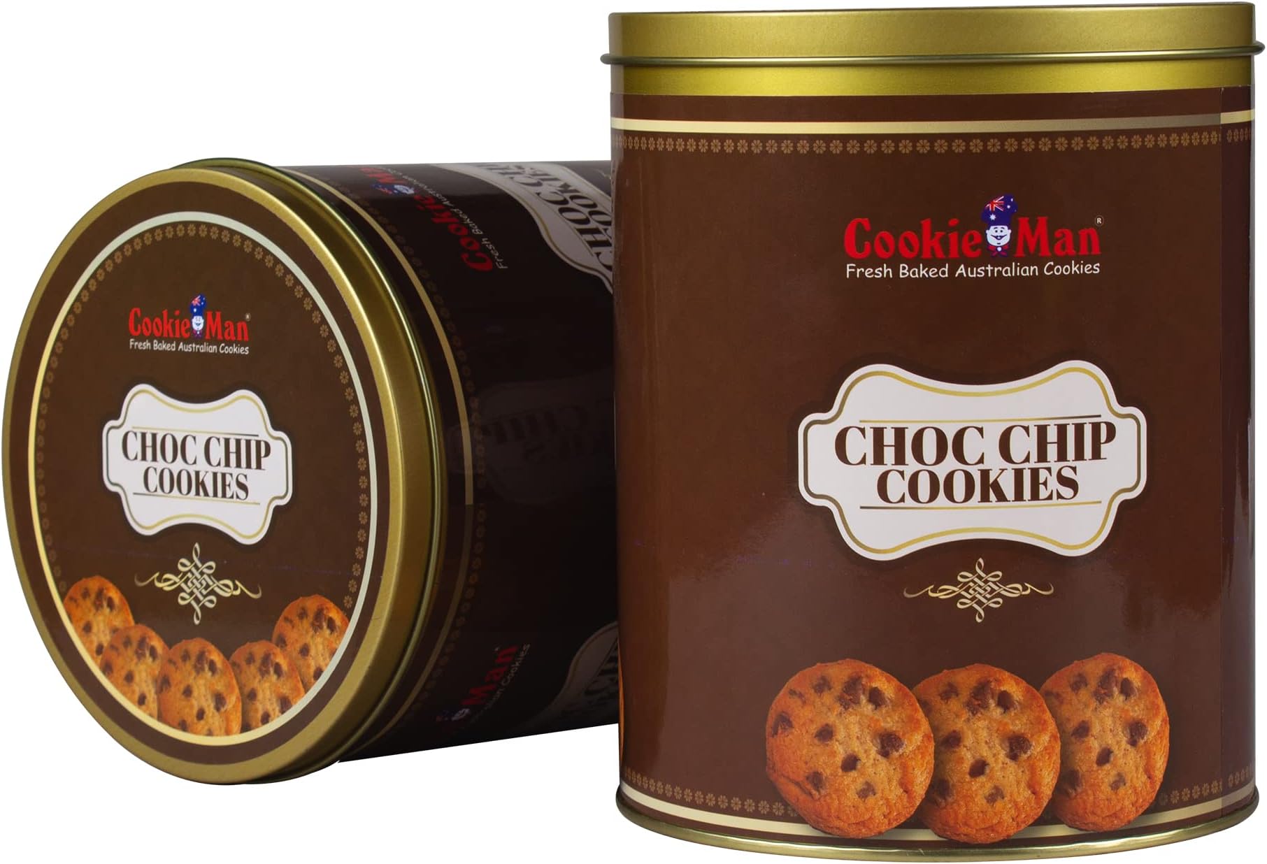 Choco Chip Chocolate Cookies Gift Tin Box|Freshly Baked Cookies With Chocolate Chips,Perfect For Gifting & Celebrations,Ideal For Snacking,600 Gram