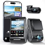 VIOFO A229 Plus Cam Dash avec double STARVIS 2 Capteurs, 2 Chaîne HDR, 1440P+1440P Avant et Arrière, Caméra de contrôle vocal de voiture, 5GHz Wi-Fi, ultra précis GPS, 24 Heures de stationnement Mode, support 512GB Max
