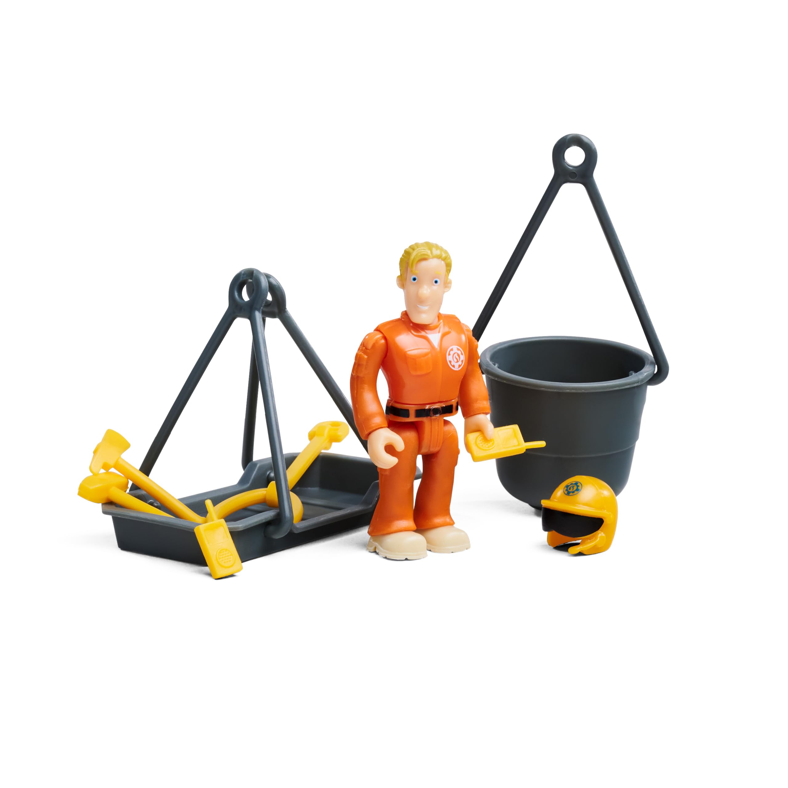Simba Bombero Sam Helicóptero Wallaby II Update, Rotor automático, luz, Sonido, cabrestante, Figura de Tom, Accesorios, 34 cm, a Partir de 3 años