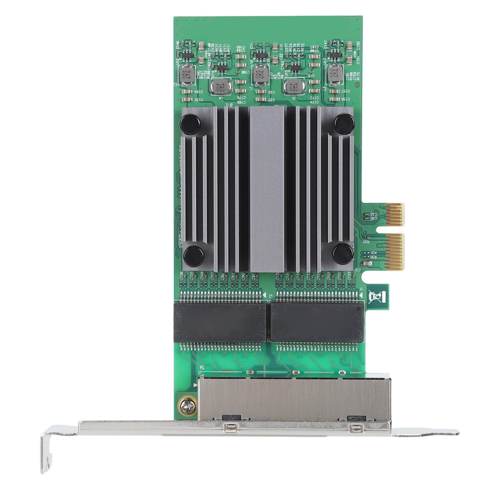 Carte Réseau de PCI Express (82571 Puce), Carte à Grande Vitesse D'Ethernet pour Les Environnements Industriels Carte Réseau de Gigabit de PCIe, 100/1000Mbps 4 Mettent en