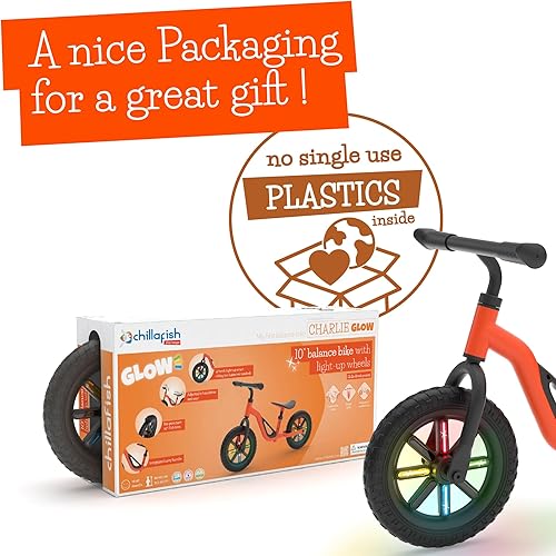 Miniatura 10 de Chillafish Charlie - Bicicleta de equilibrio ligera para niños de 18 a 48 meses, aprende a andar con neumáticos sin pinchazos de 10 pulgadas,