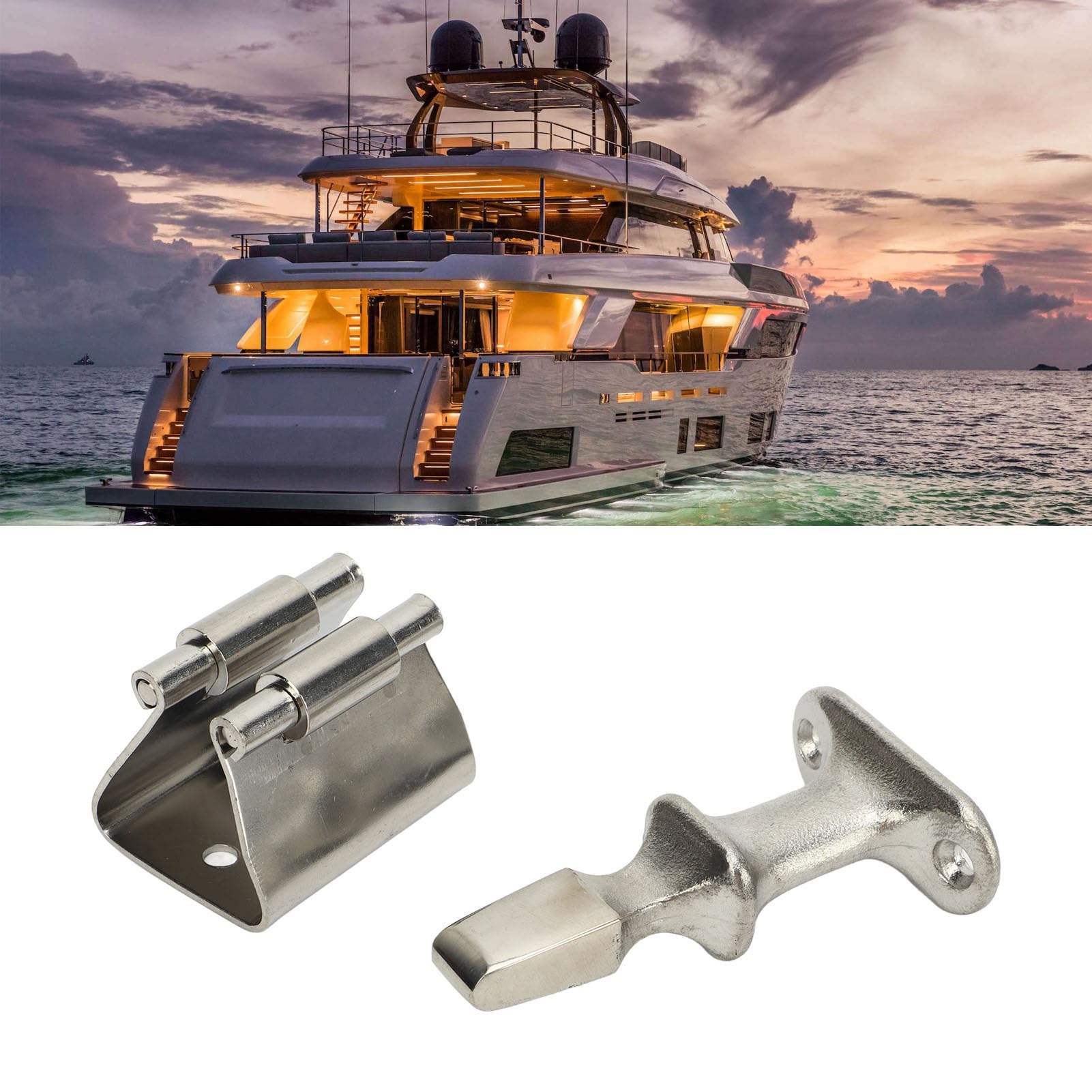 Marine Door Latch Antirust Door Bracket Strong Stability Sturdy Hardware for Yacht
