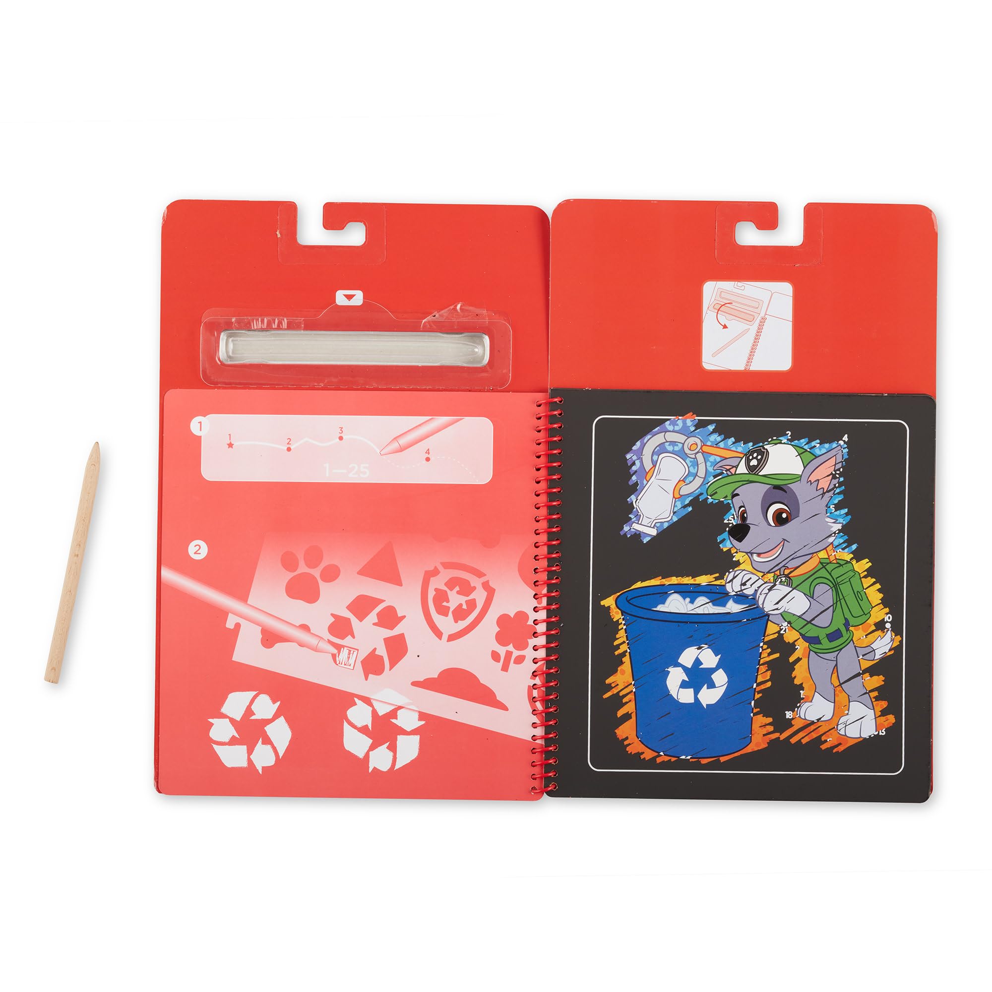 Melissa & Doug PAW Patrol Marshal | Zdrapki | Rękodzieło | Prezent świąteczny | Sztuka do zdrapywania | Sztuka i rzemiosło | 4+ | Prezent dla chłopca lub dziewczyny