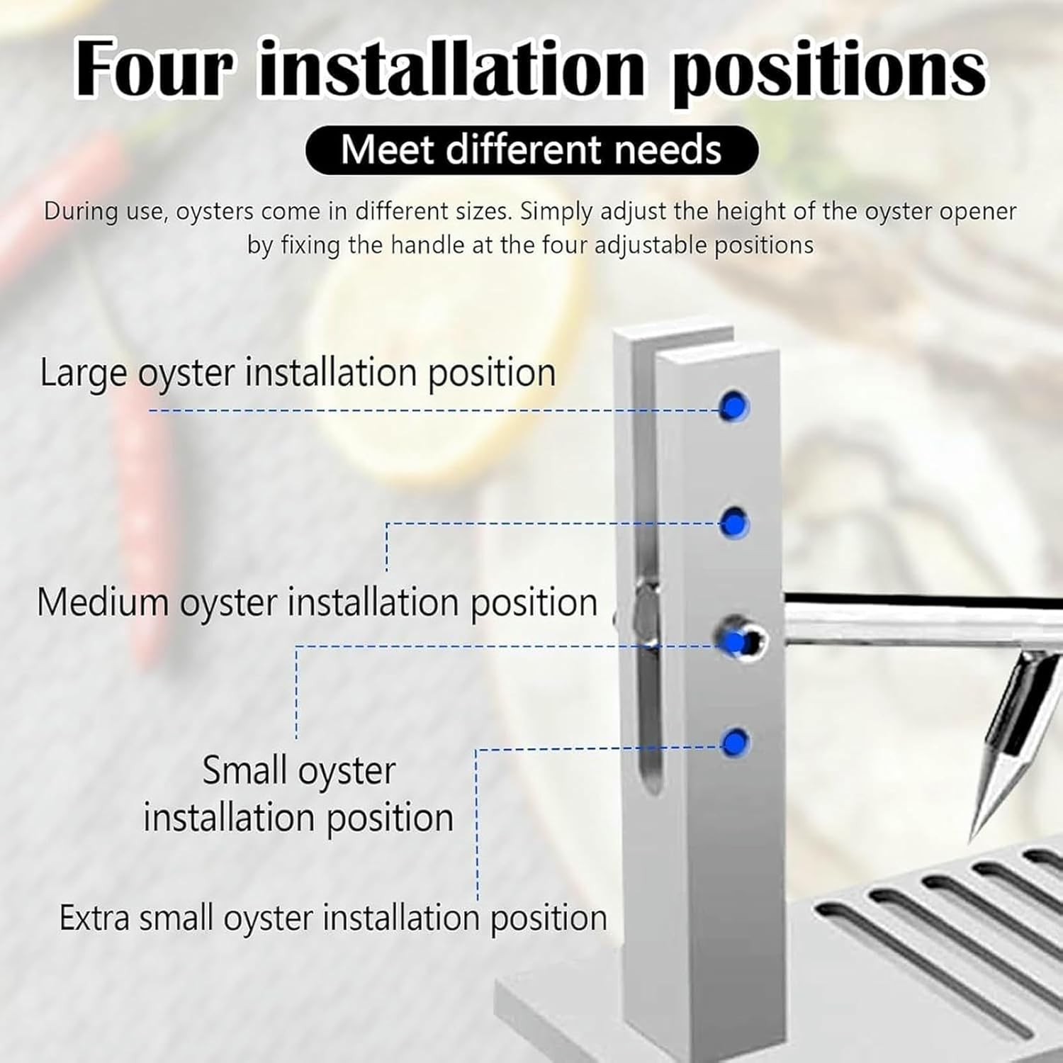 Manual Oysters Hole Opening Machine, Oysters Clam Opener Machine, Oyster Shucker Tool,for Open Abalone Shellfish