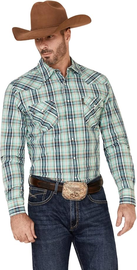 Cinch Camisa vaquera de manga larga a cuadros de ajuste moderno para  hombre, Multi, XXL : Ropa, Zapatos y Joyería - Amazon.com